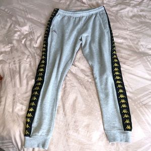 kappa 222 Banda Alanz Grey/Gold Sweatpants